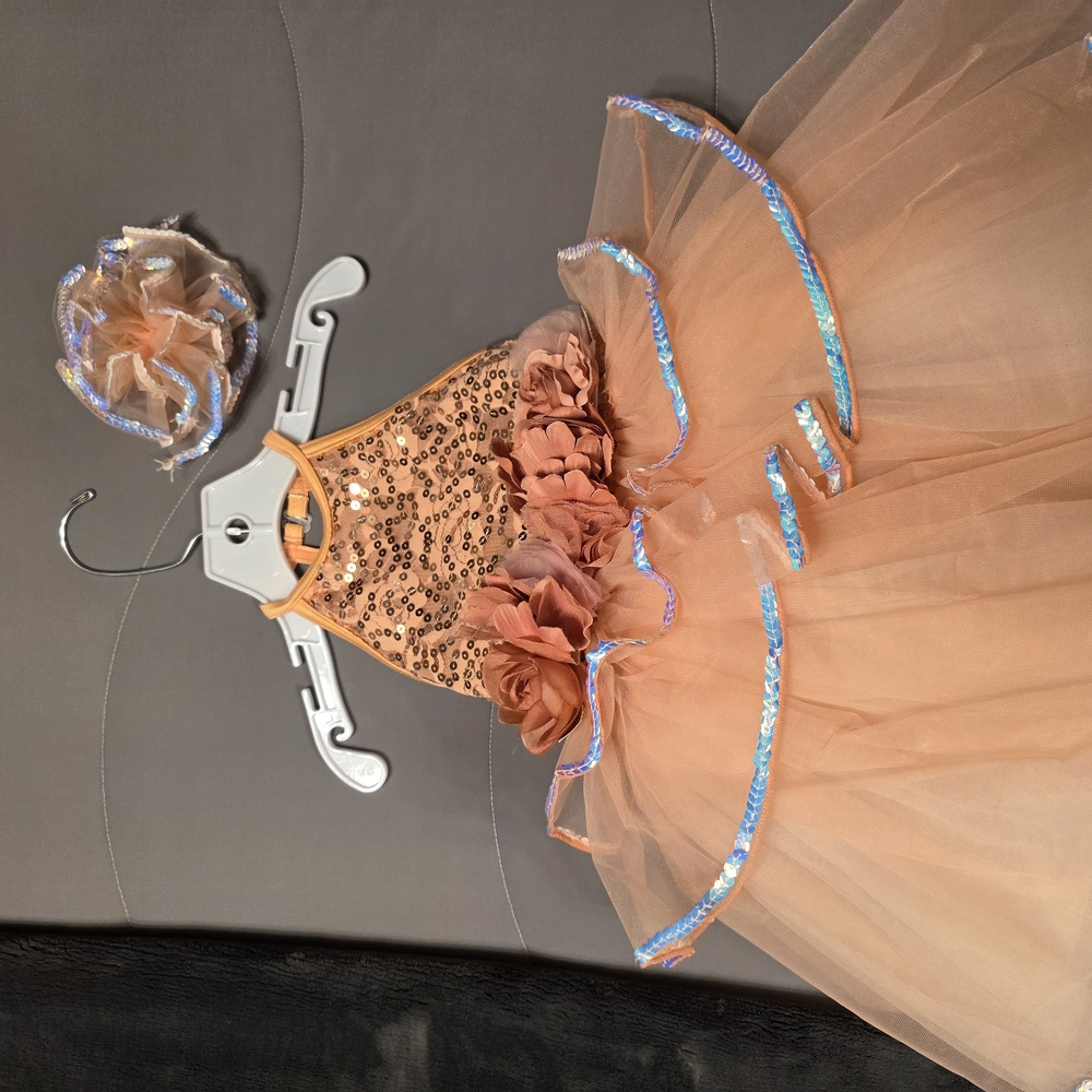 Weissman Sparkling Coral Kids Dance Costume